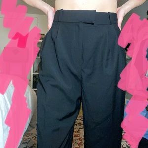 H&M Black business trouser pants women size 8